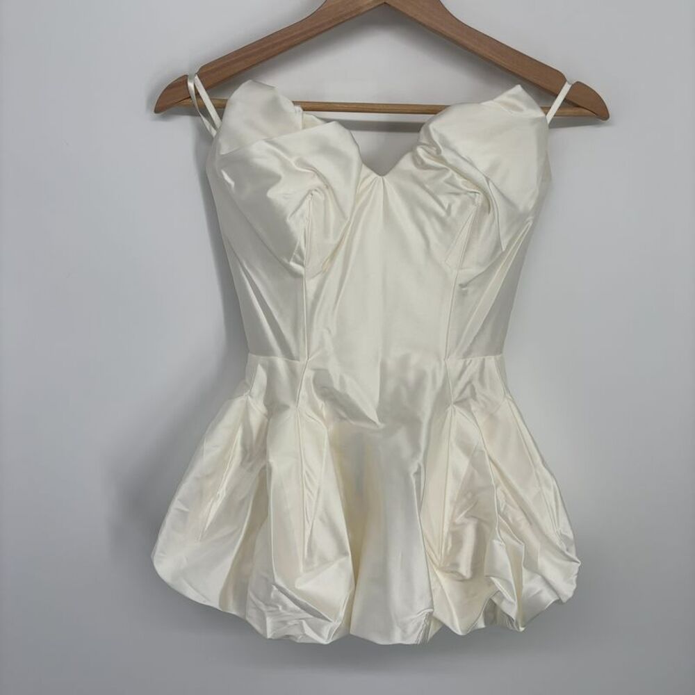 Vivienne Westwood Sculptural White Raven Peplum Corset